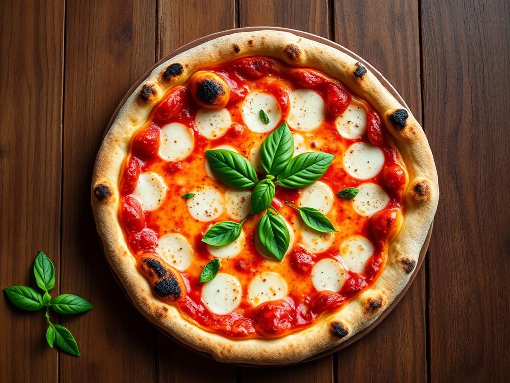 Pizza Margherita z pieca opalanego drewnem